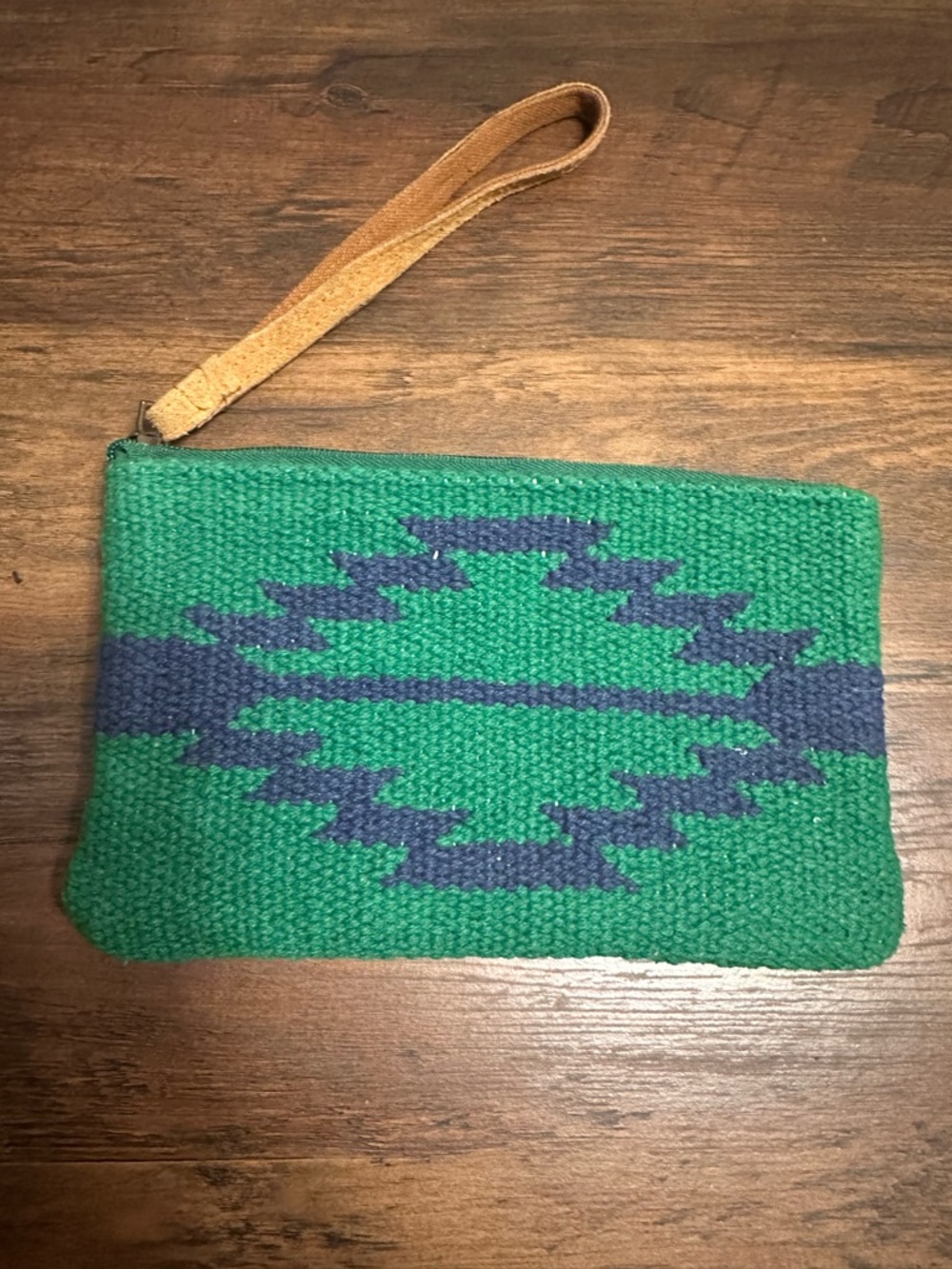 🆕 Panache Apparel Green/Navy Aztec Western Wristlet